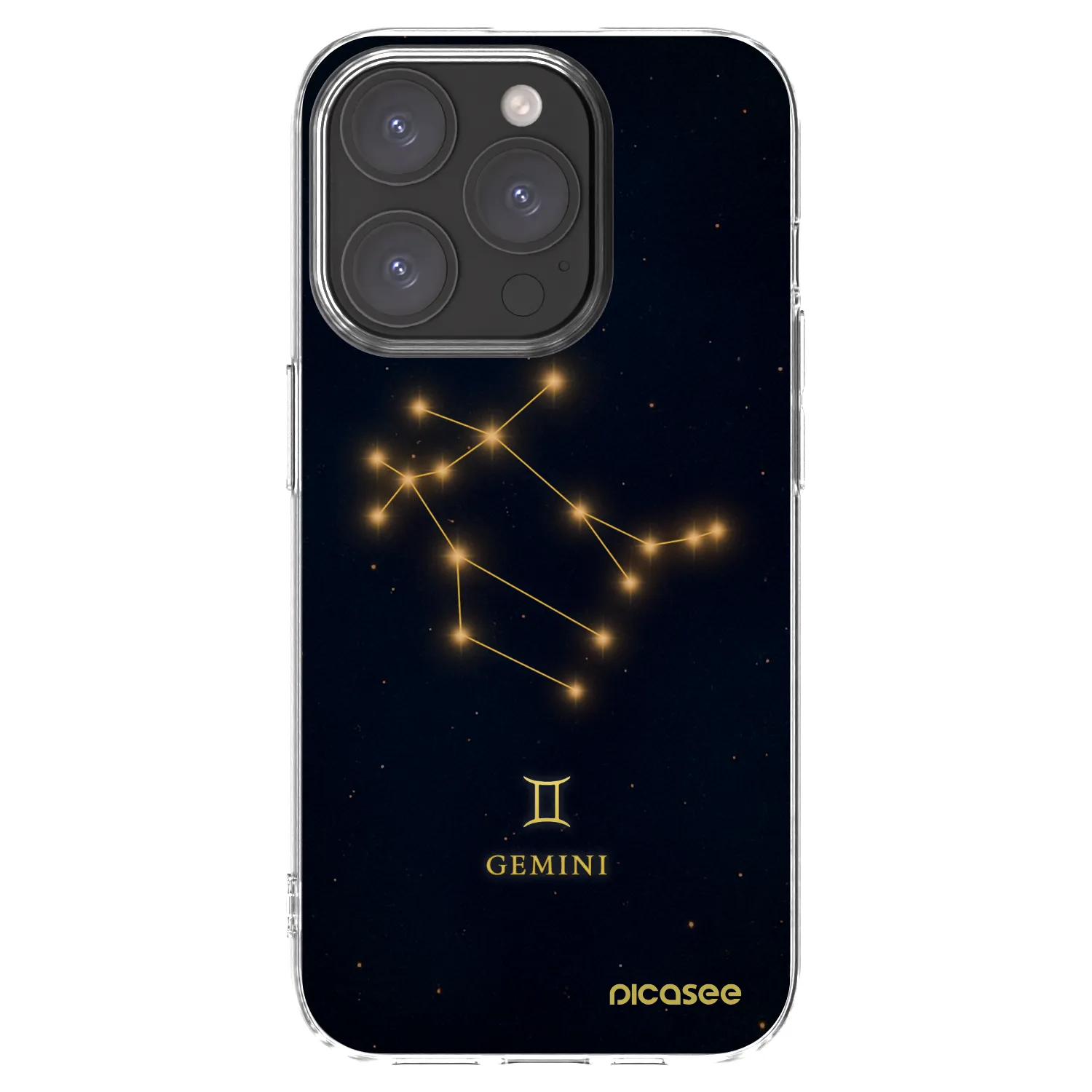 Picasee silikonový průhledný obal pro Apple iPhone 15 Pro - GEMINI