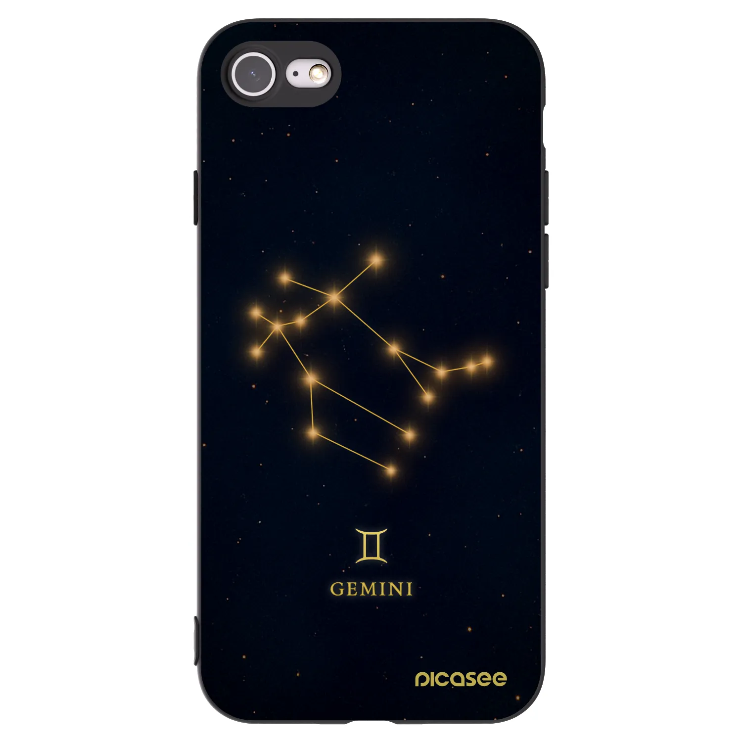 Picasee silikonový černý obal pro Apple iPhone 7 - GEMINI