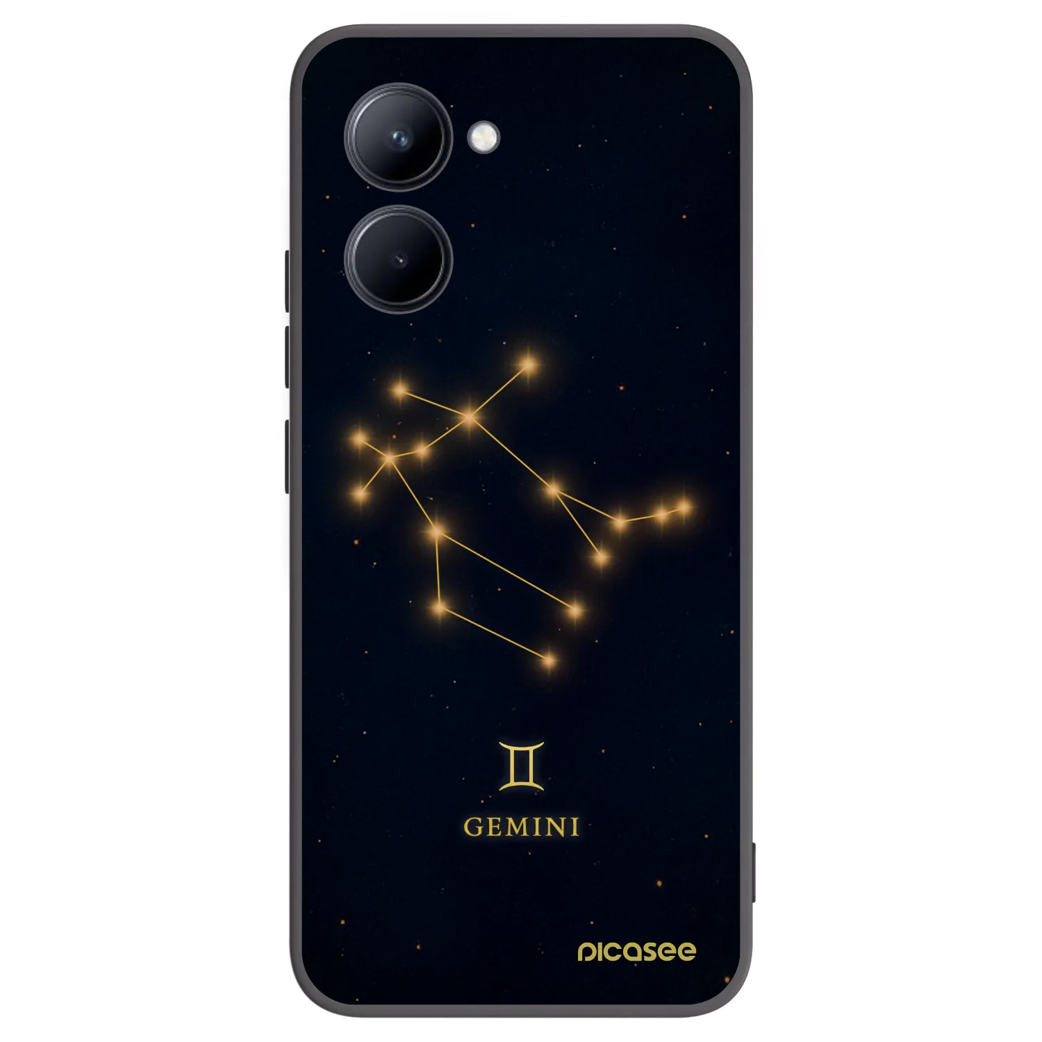 Picasee silikonový černý obal pro Realme C33 (2023) - GEMINI