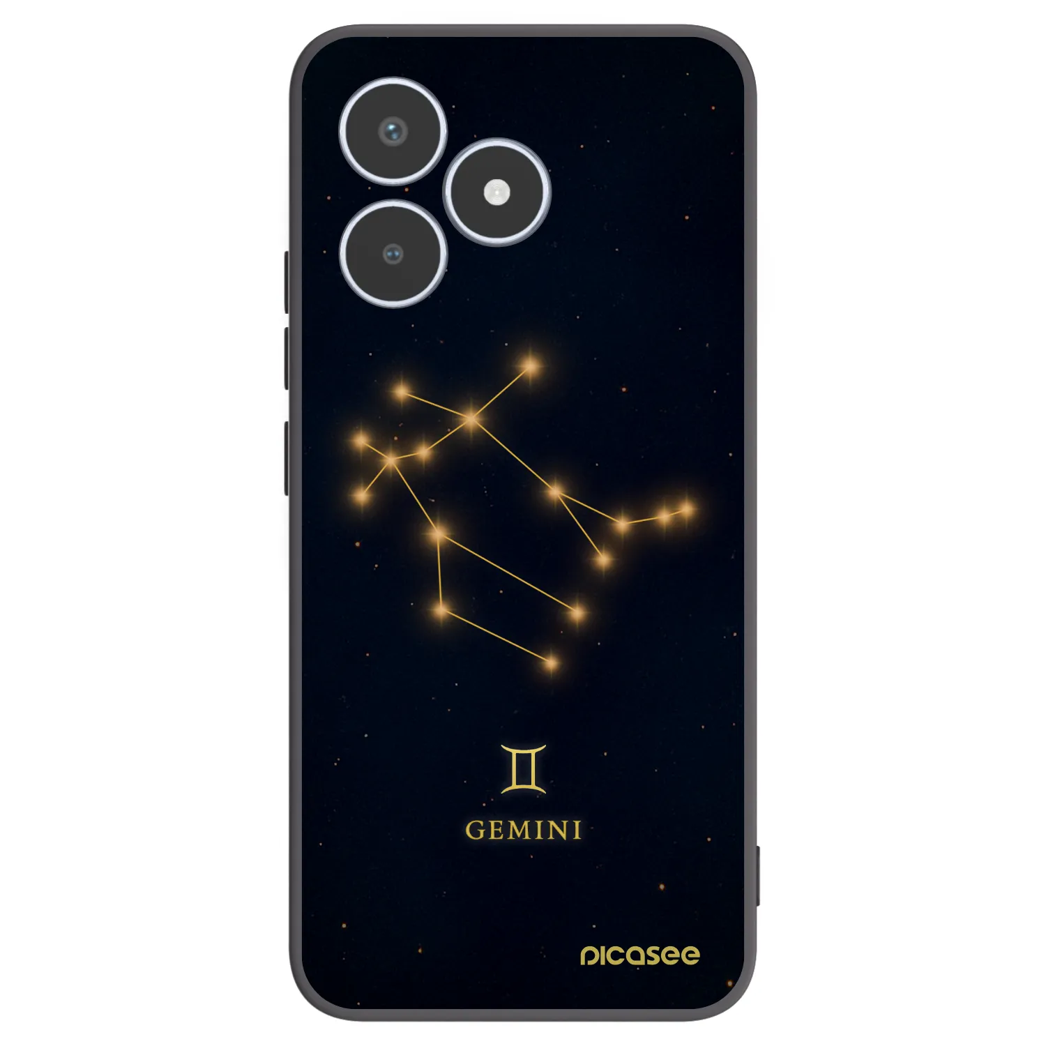 Picasee silikonový černý obal pro Realme C53 - GEMINI