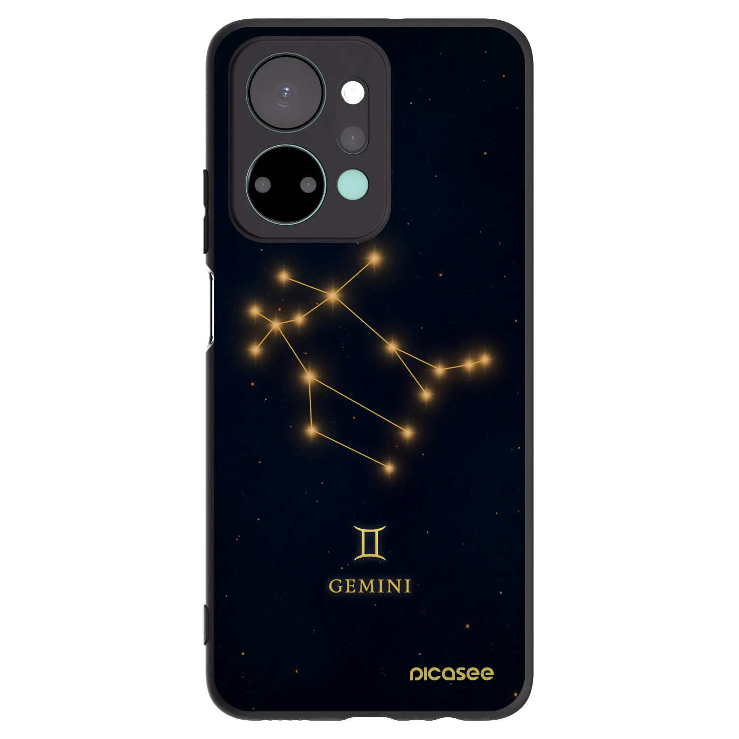 Picasee silikonový černý obal pro Honor X7a - GEMINI