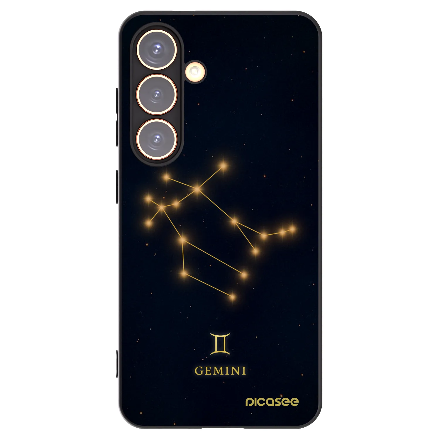 Picasee silikonový černý obal pro Samsung Galaxy S24 S921B 5G - GEMINI