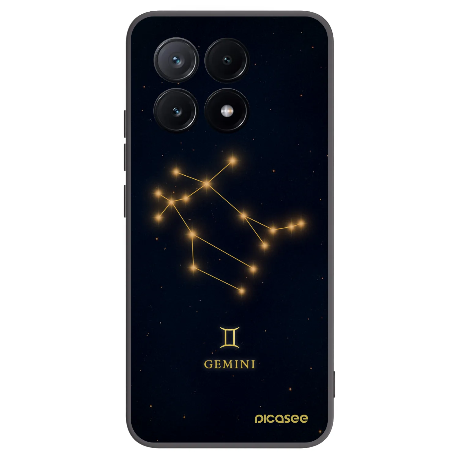 Picasee silikonový černý obal pro Xiaomi Poco X6 Pro - GEMINI
