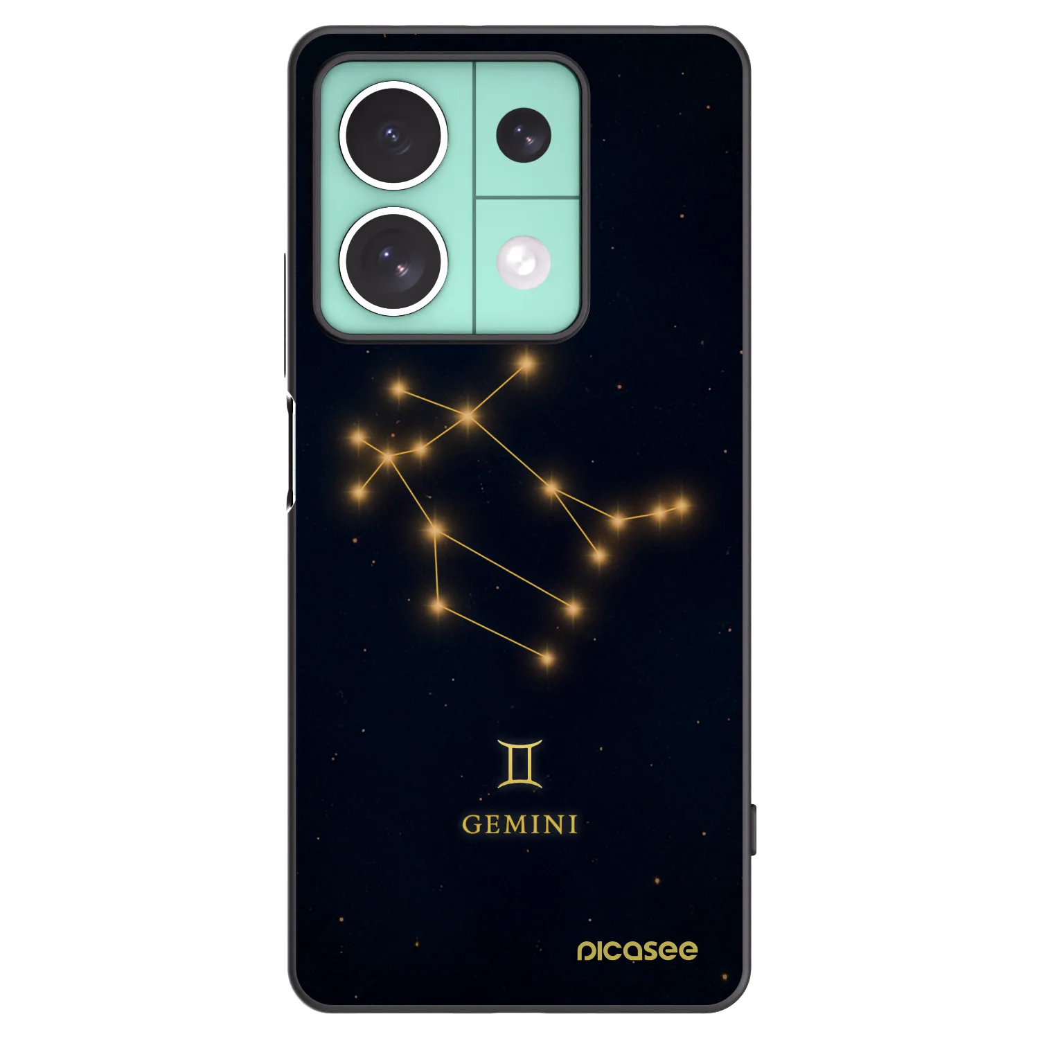 Picasee silikonový černý obal pro Xiaomi Redmi Note 13 5G - GEMINI