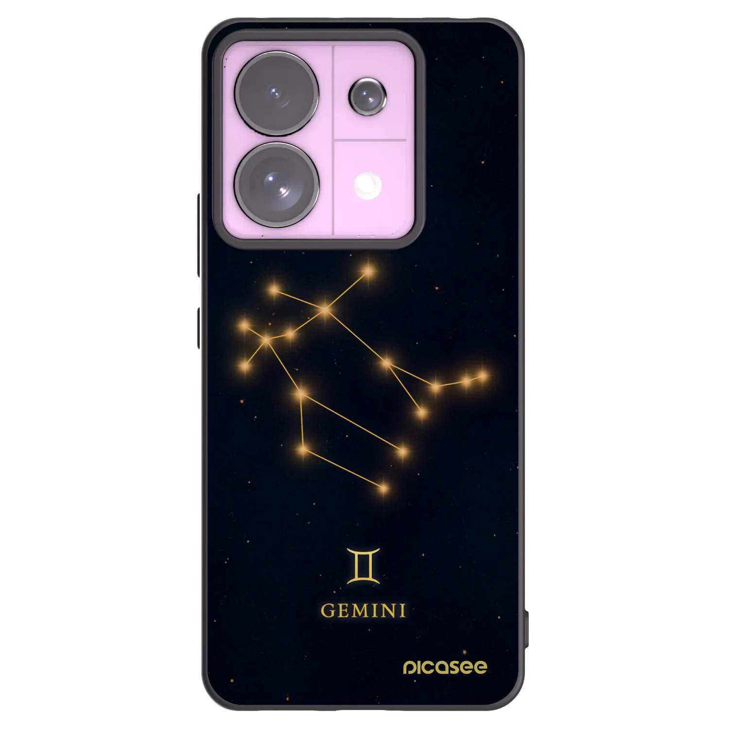 Picasee silikonový černý obal pro Xiaomi Redmi Note 13 Pro 5G - GEMINI