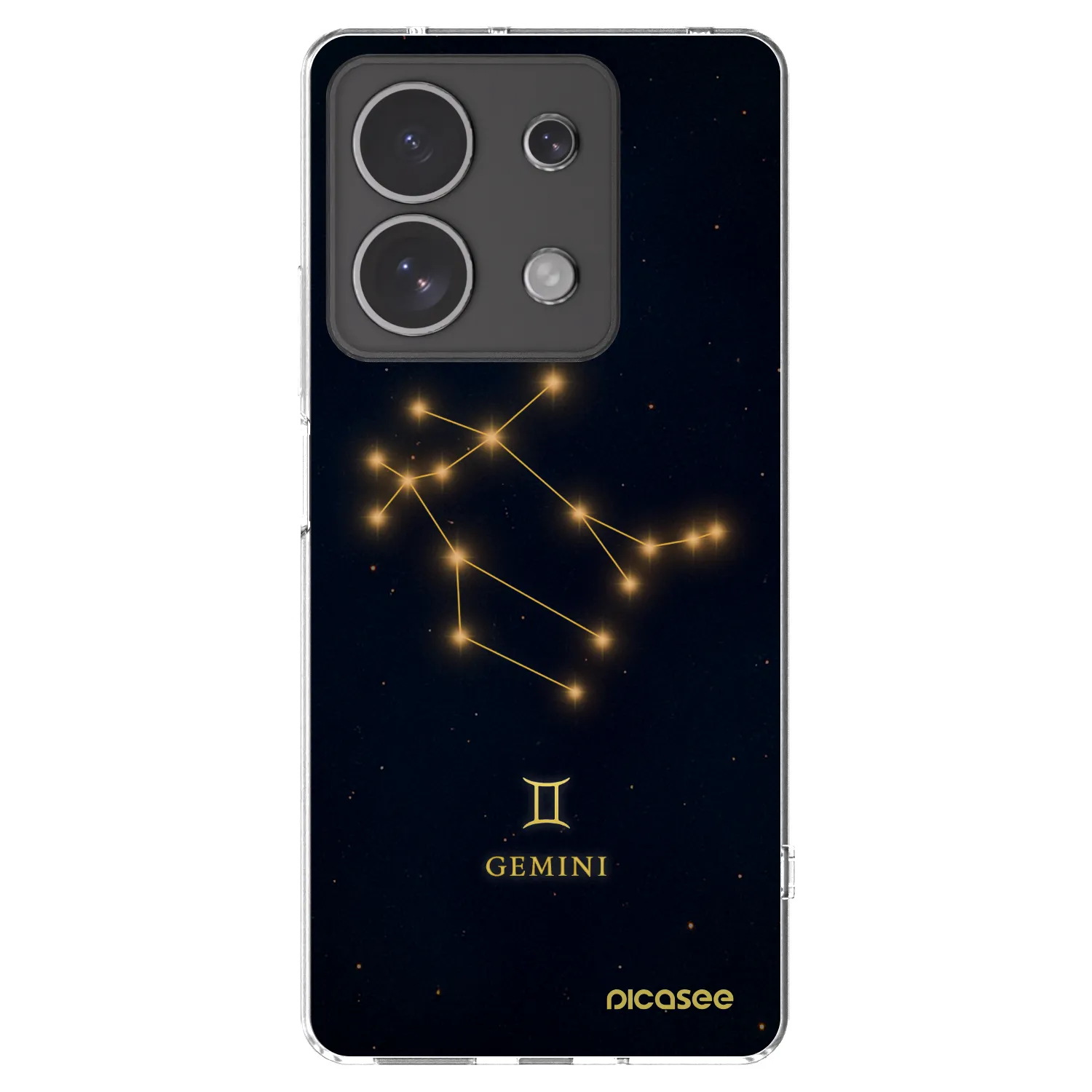 Picasee silikonový průhledný obal pro Xiaomi Redmi Note 13 4G - GEMINI