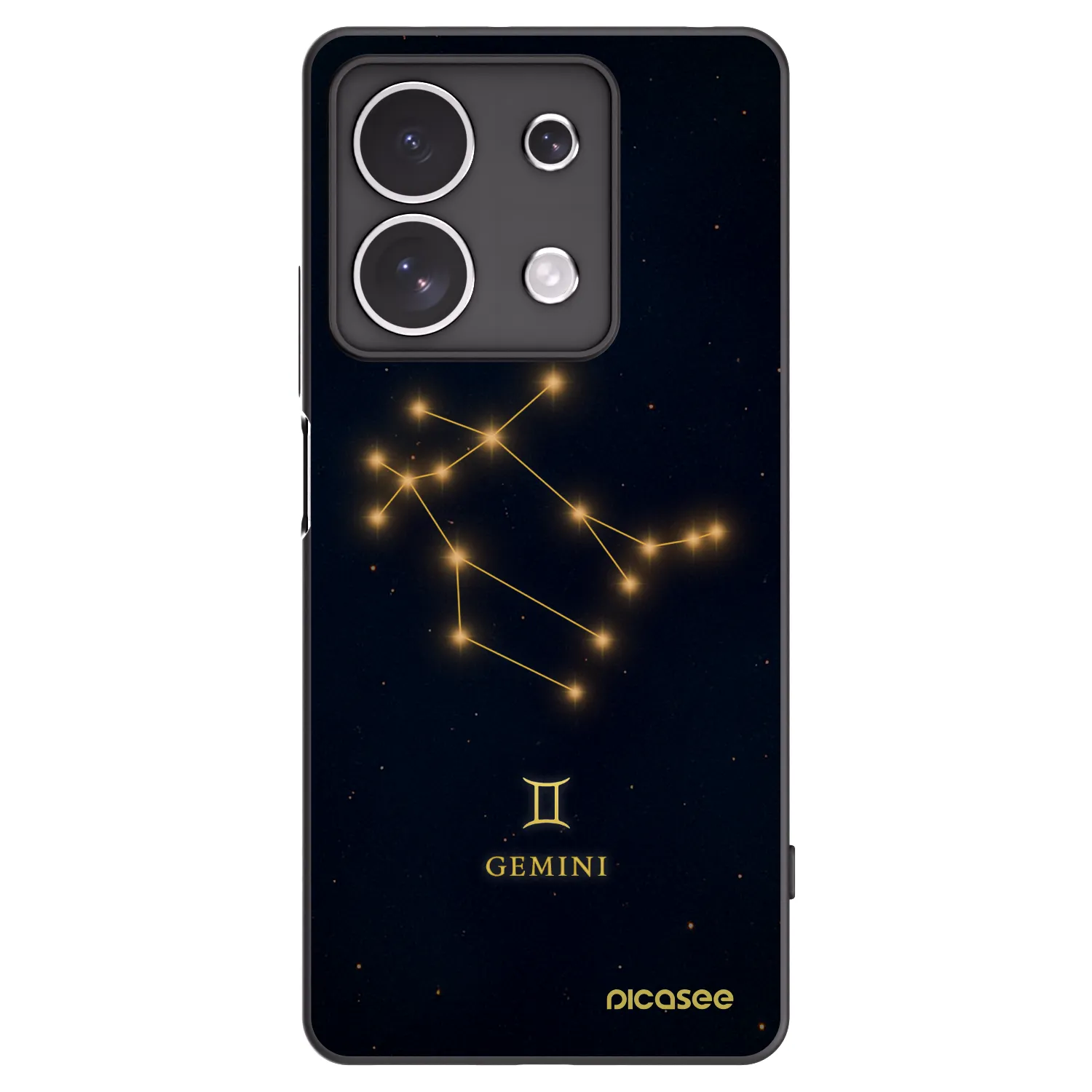 Picasee silikonový černý obal pro Xiaomi Redmi Note 13 4G - GEMINI