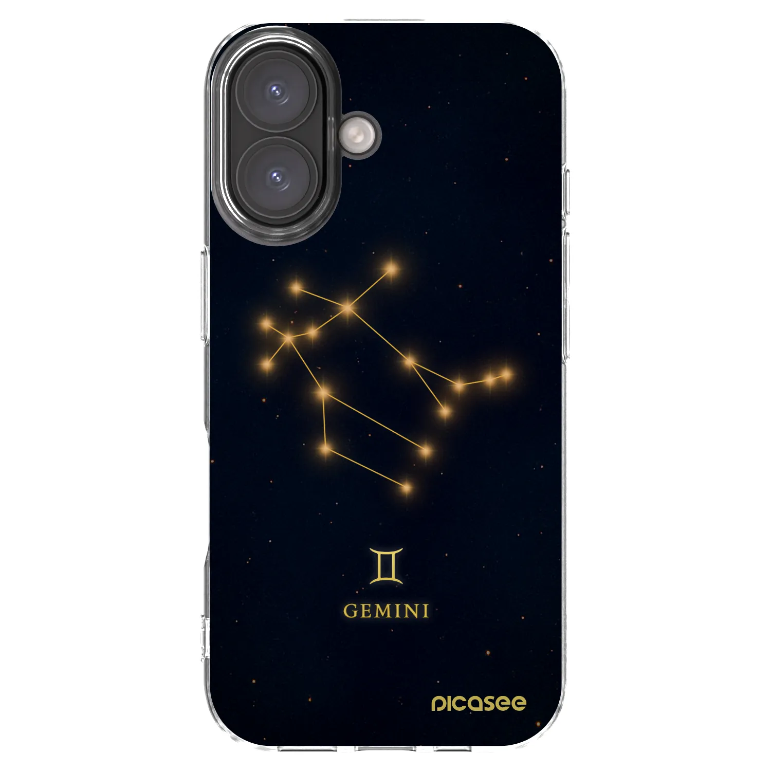 Picasee silikonový průhledný obal pro Apple iPhone 16 - GEMINI
