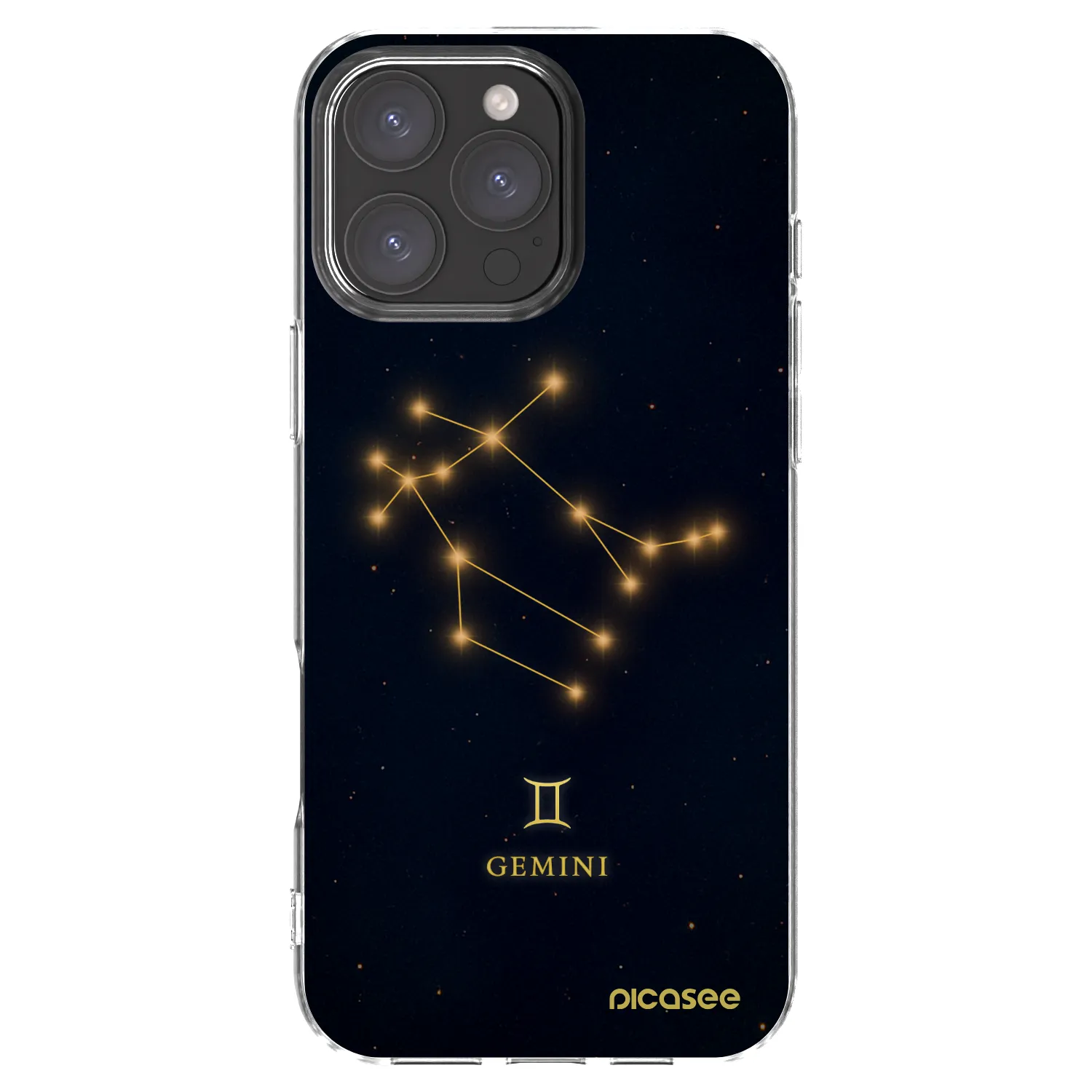 Picasee silikonový průhledný obal pro Apple iPhone 16 Pro Max - GEMINI