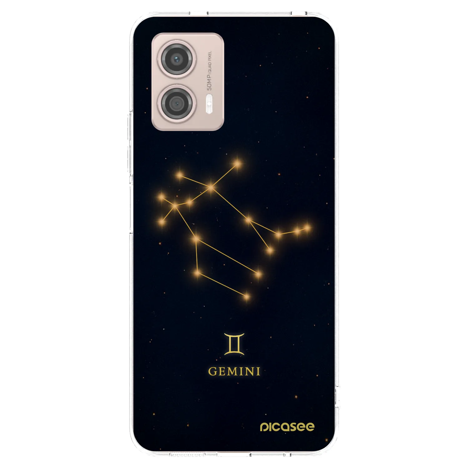 Picasee silikonový průhledný obal pro Motorola Moto G53 5G - GEMINI