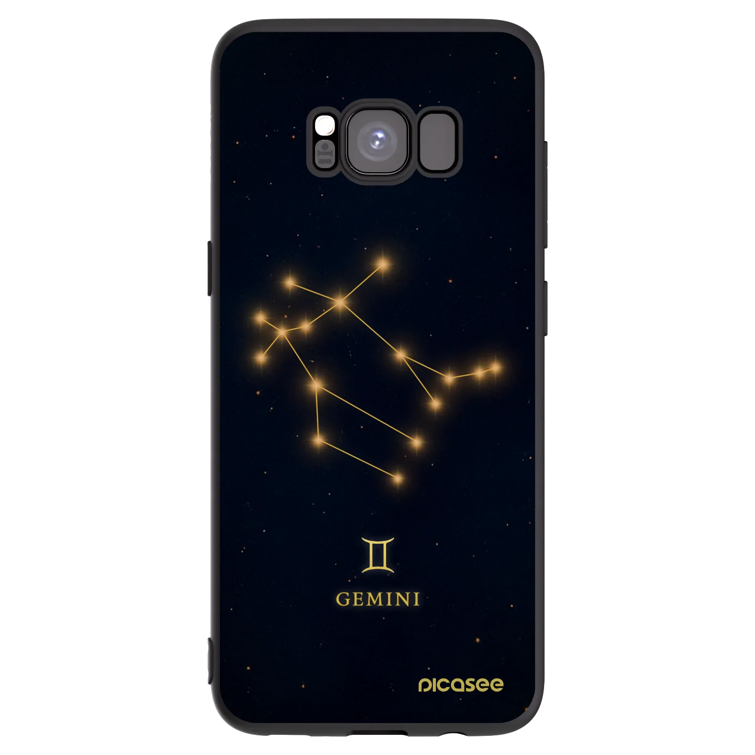 Picasee silikonový černý obal pro Samsung Galaxy S8 G950F - GEMINI