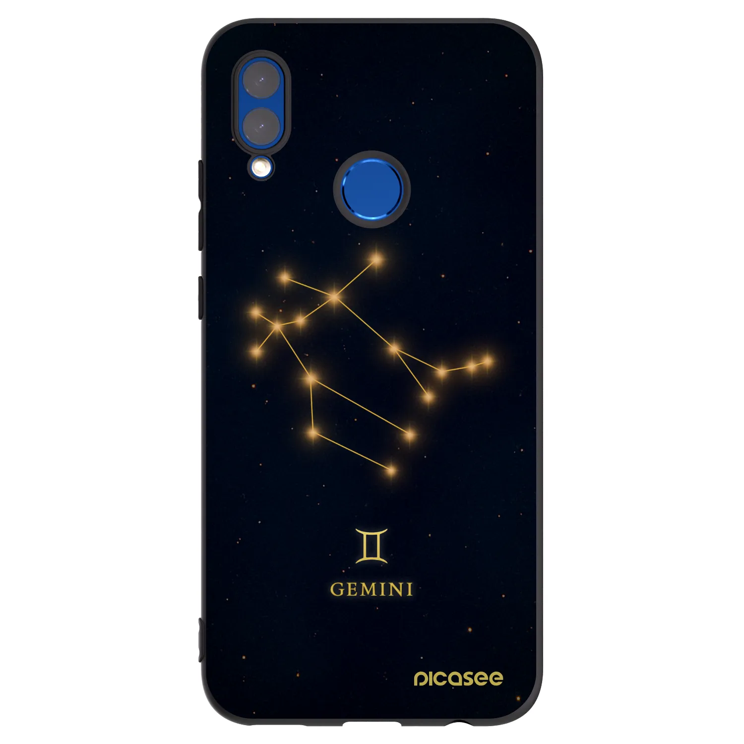 Picasee silikonový černý obal pro Honor 10 Lite - GEMINI