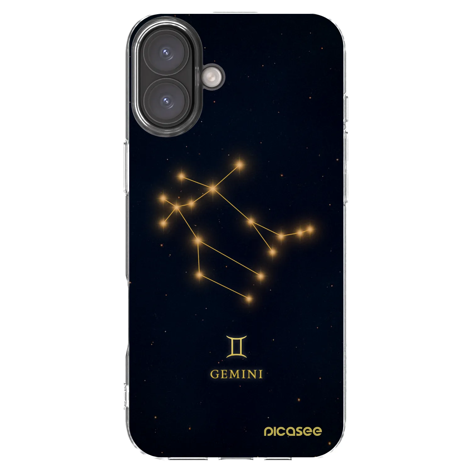 Picasee silikonový průhledný obal pro Apple iPhone 16 Plus - GEMINI
