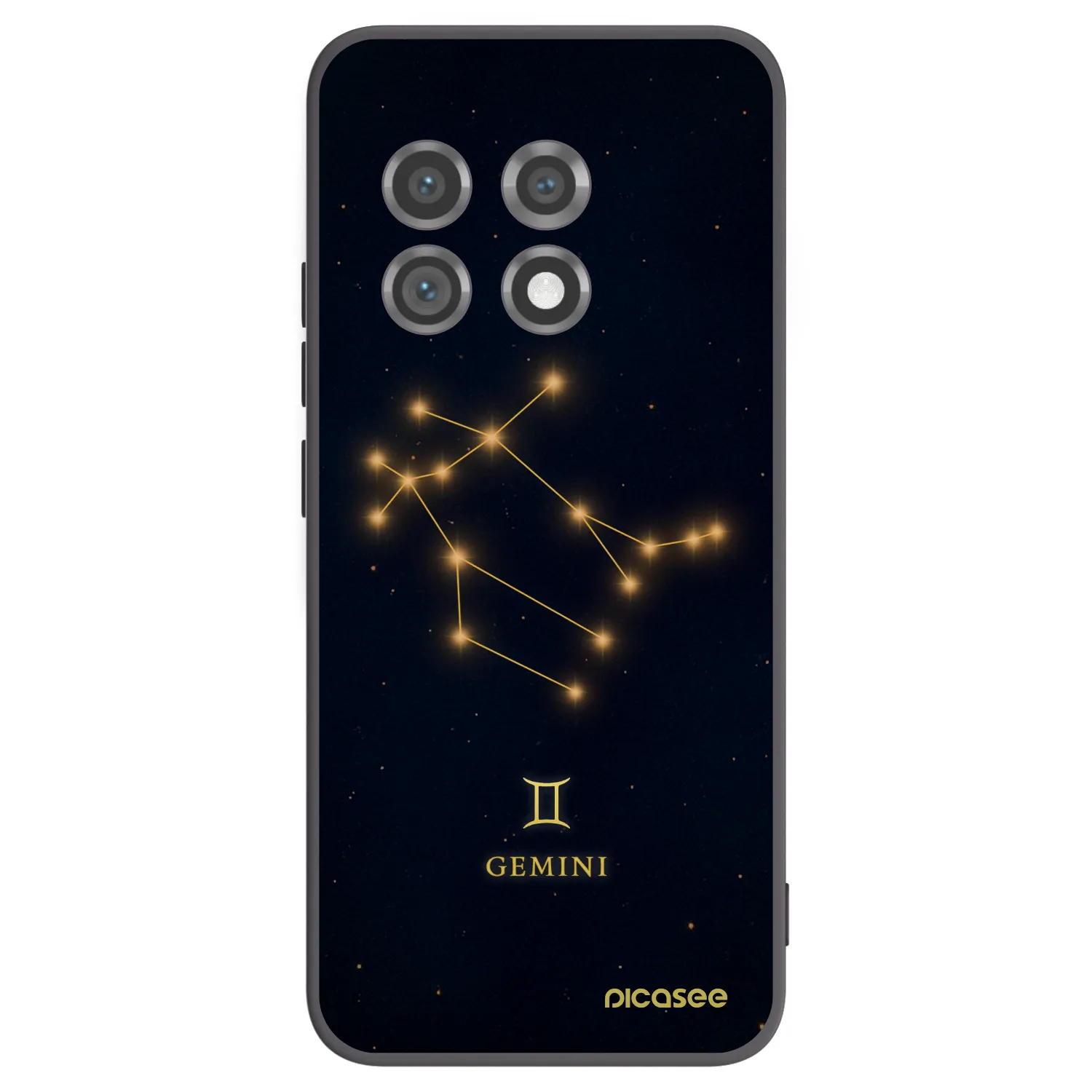 Picasee silikonový černý obal pro OnePlus 11 5G - GEMINI