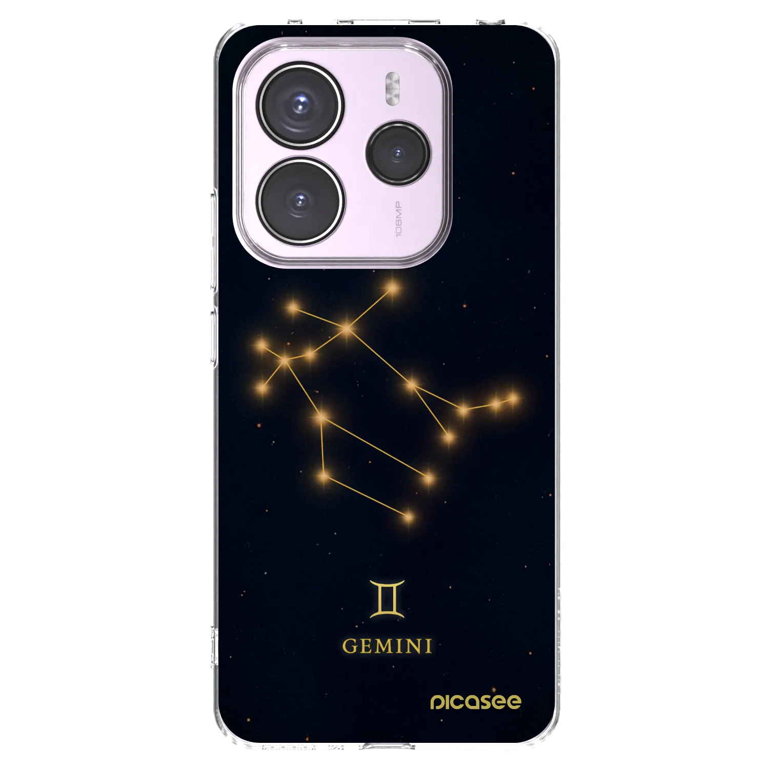 Picasee silikonový průhledný obal pro Xiaomi Redmi Note 14 5G - GEMINI