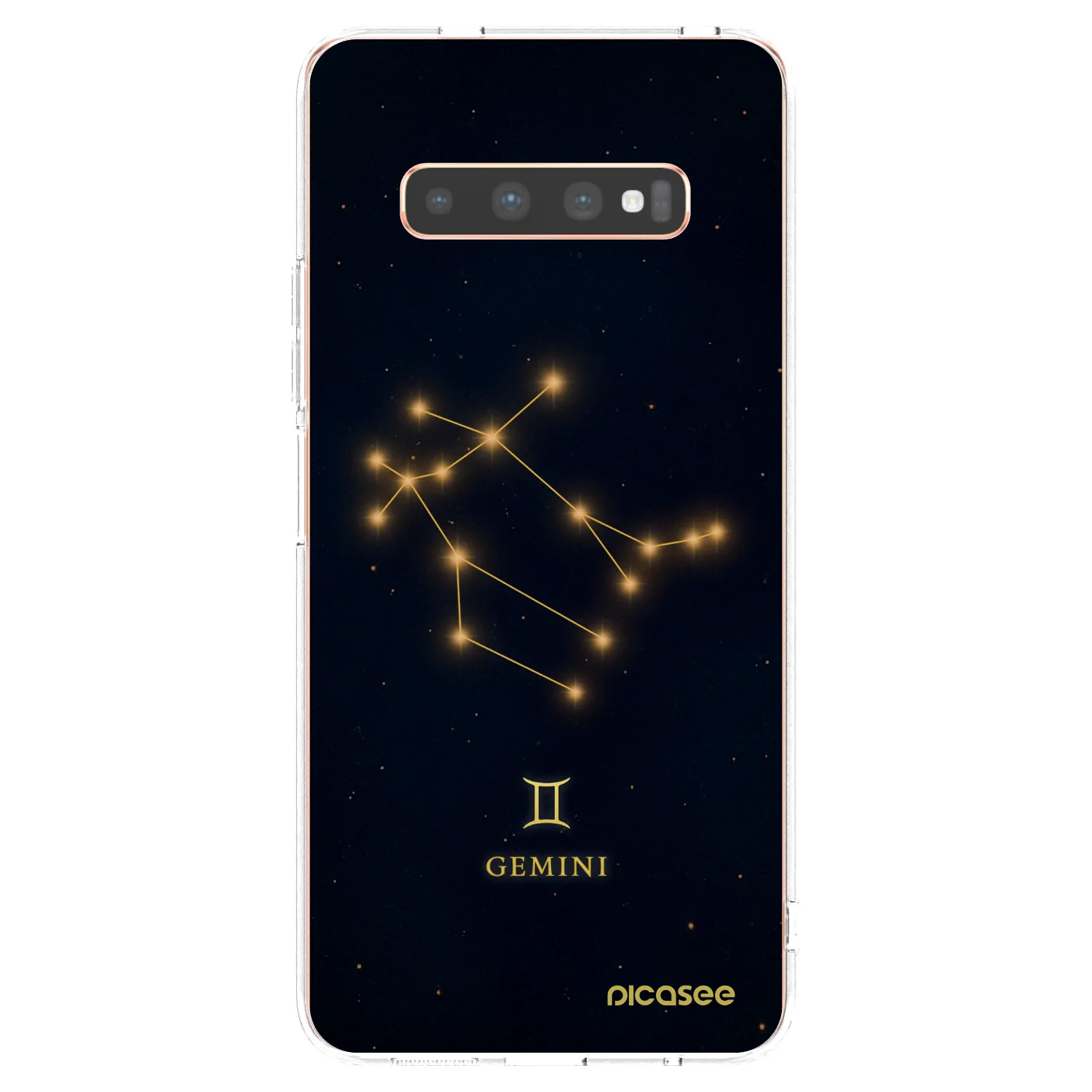 Picasee silikonový průhledný obal pro Samsung Galaxy S10 Plus G975 - GEMINI