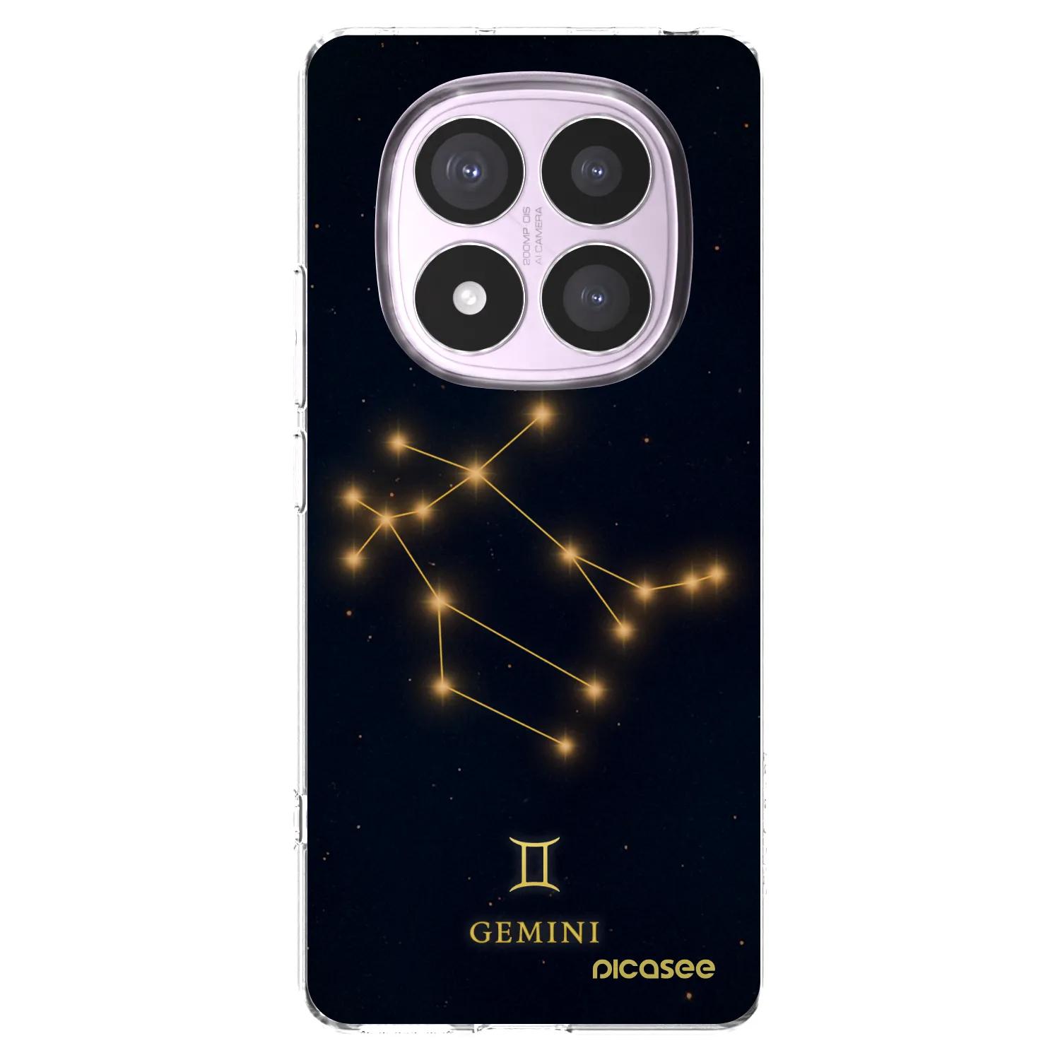 Picasee silikonový průhledný obal pro Xiaomi Redmi Note 14 Pro 4G - GEMINI