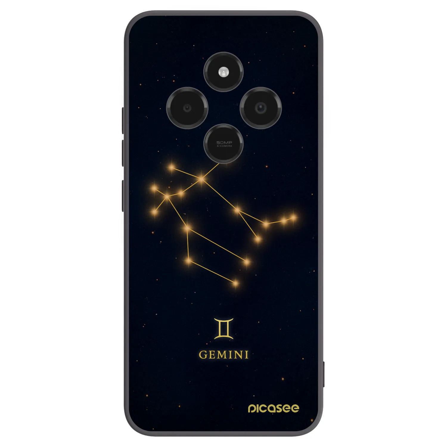 Picasee silikonový černý obal pro Xiaomi Poco C75 - GEMINI