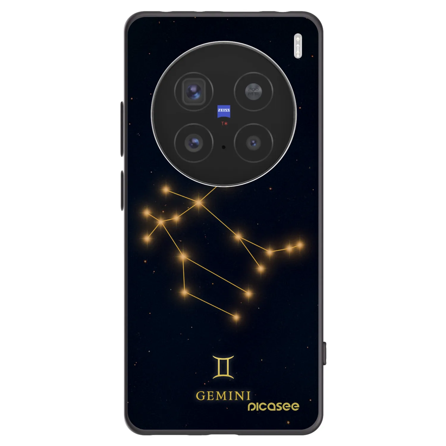 Picasee silikonový černý obal pro Vivo X200 Pro - GEMINI