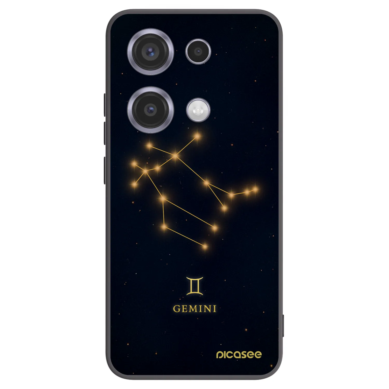 Picasee silikonový černý obal pro Xiaomi Redmi Note 14S - GEMINI