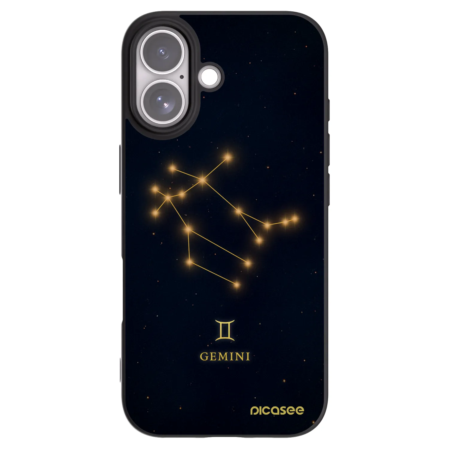 Picasee silikonový černý obal pro Apple iPhone 17 - GEMINI