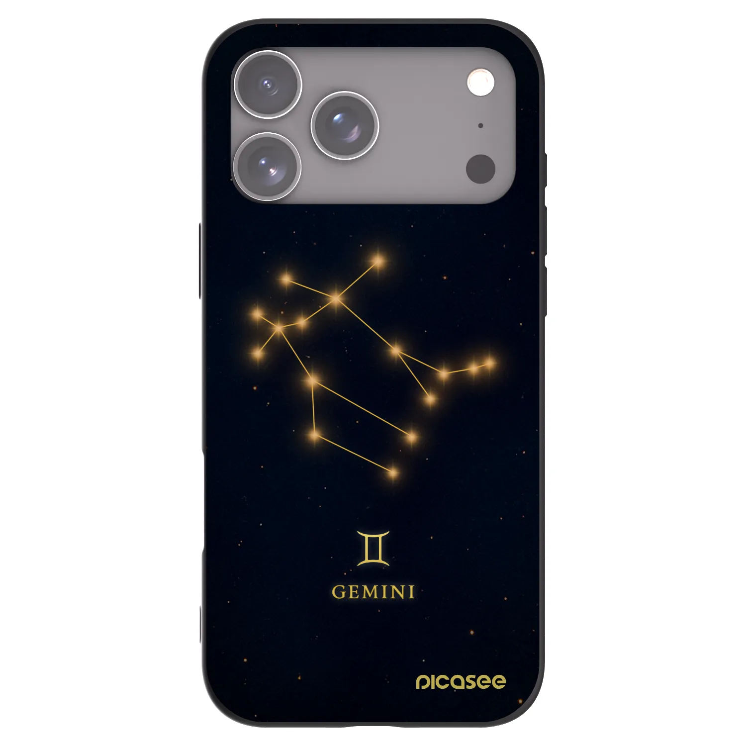 Picasee silikonový černý obal pro Apple iPhone 17 Pro Max - GEMINI