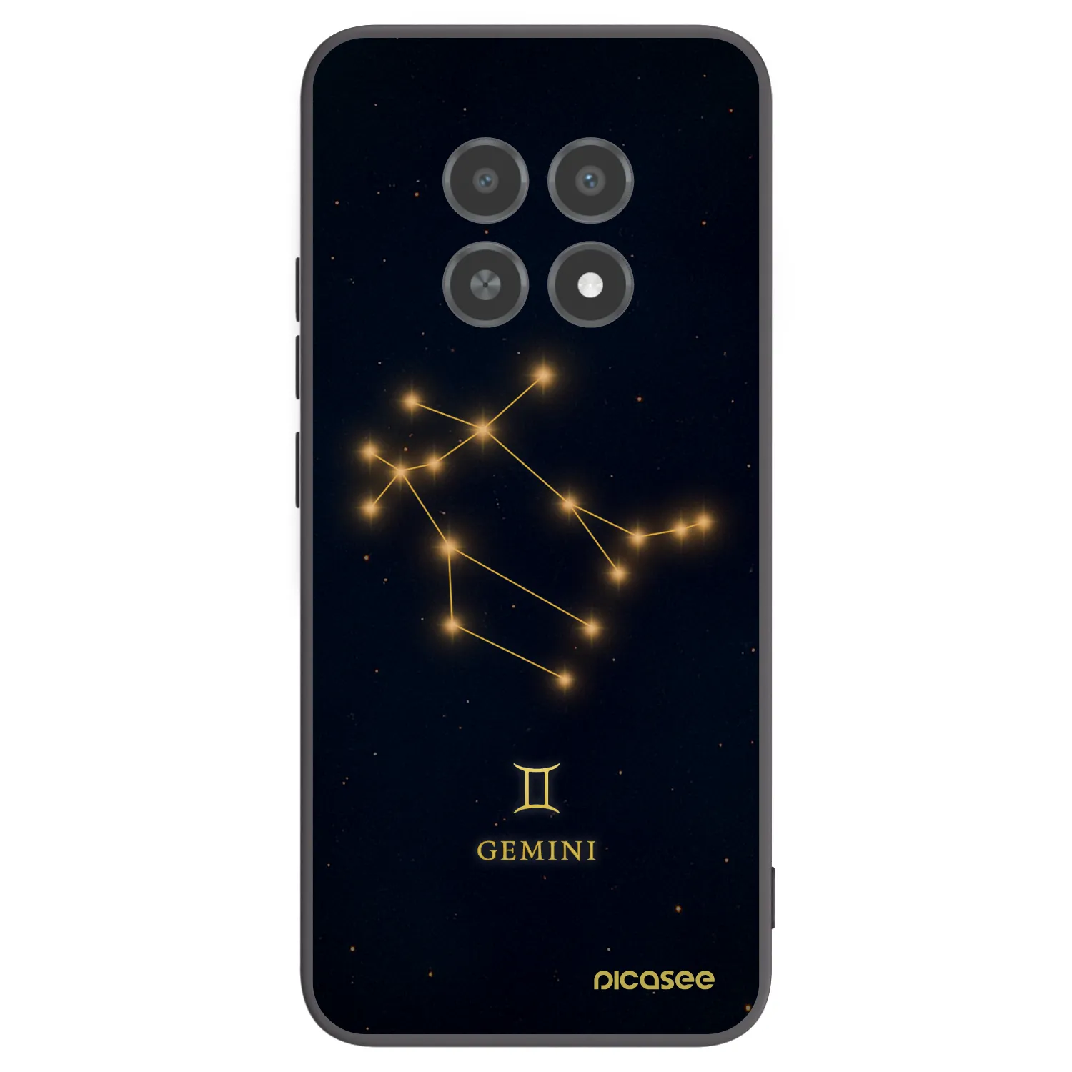 Picasee silikonový černý obal pro Realme 12X - GEMINI