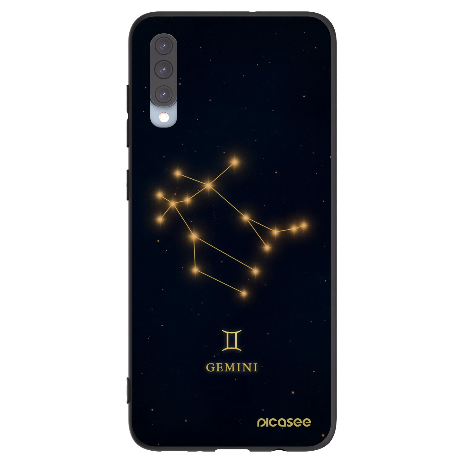 Picasee silikonový černý obal pro Samsung Galaxy A70 A705F - GEMINI