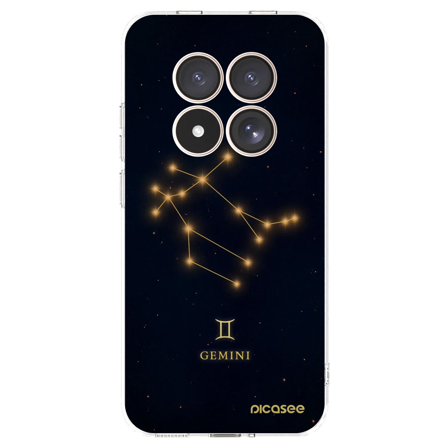 Picasee silikonový průhledný obal pro Xiaomi Redmi Note 15 Pro 4G - GEMINI
