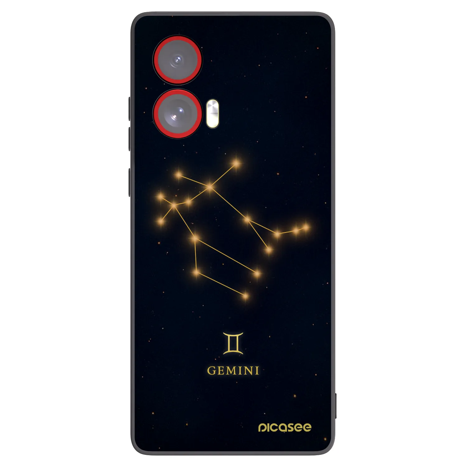 Picasee silikonový černý obal pro Motorola Edge 50 Fusion - GEMINI
