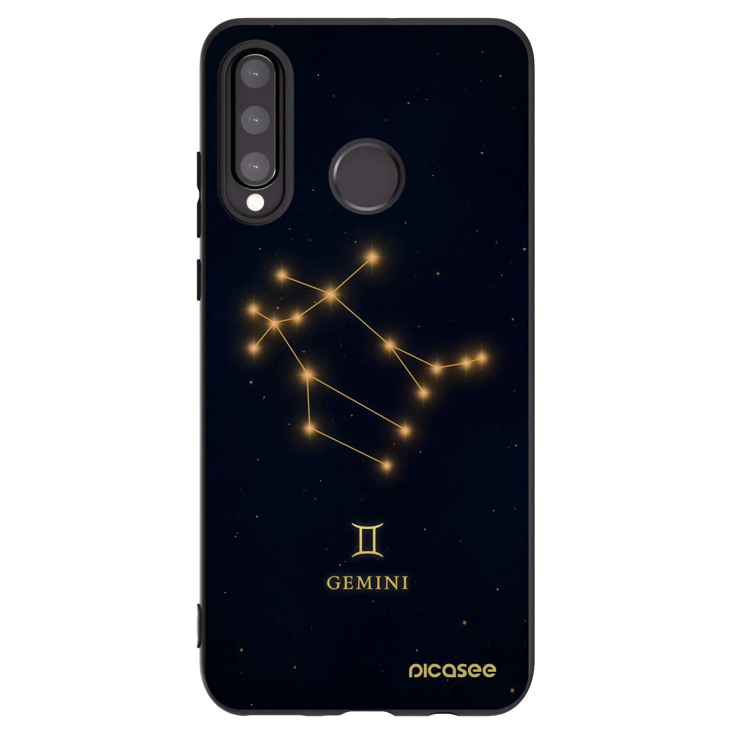 Picasee silikonový černý obal pro Huawei P30 Lite - GEMINI