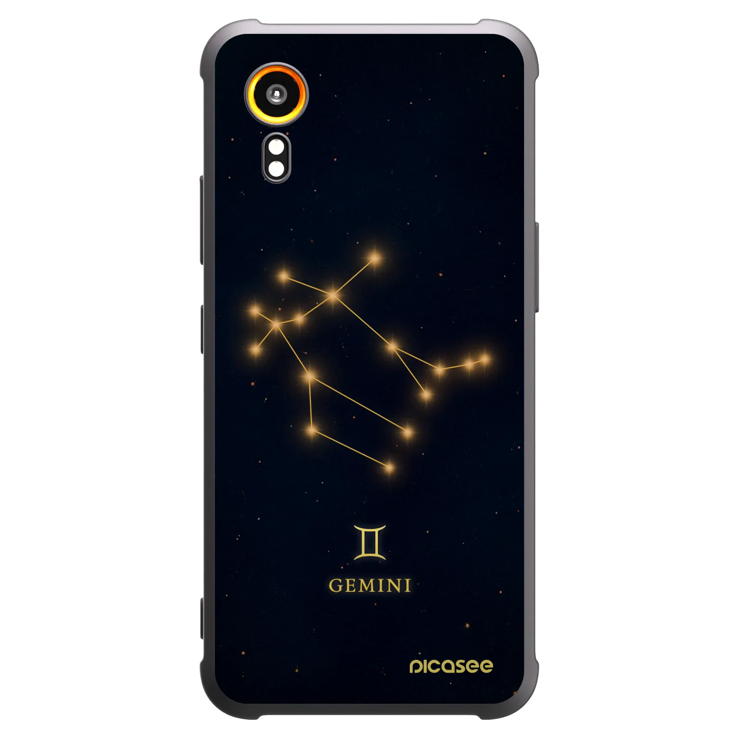 Picasee silikonový černý obal pro Samsung Galaxy Xcover 7 - GEMINI