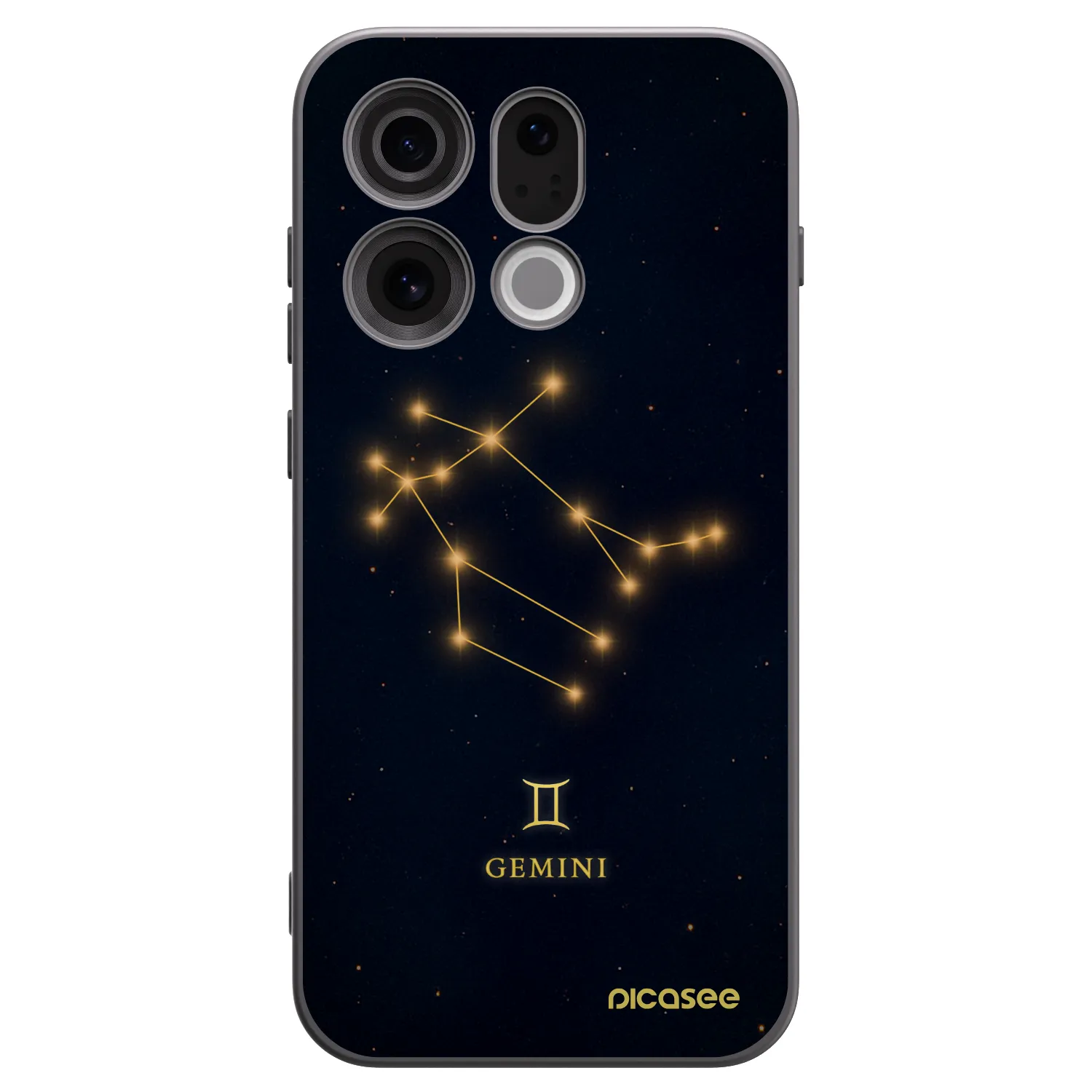 Picasee silikonový černý obal pro OPPO Find X9 - GEMINI