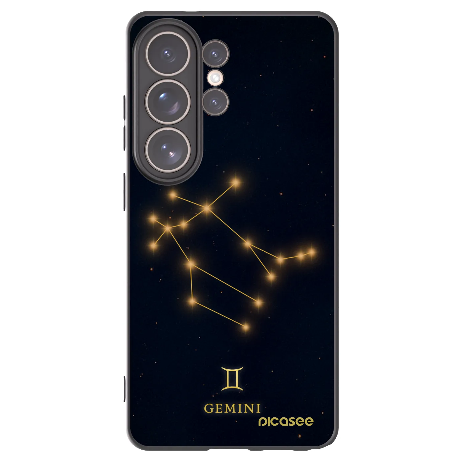 Picasee silikonový černý obal pro Samsung Galaxy S26 Ultra - GEMINI