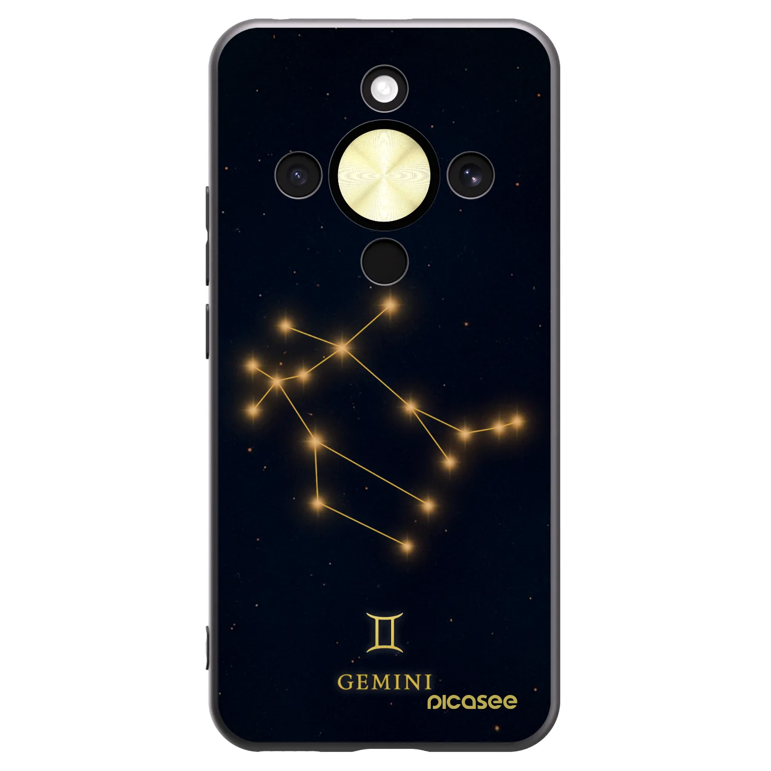 Picasee silikonový černý obal pro Honor Magic8 Lite 5G - GEMINI