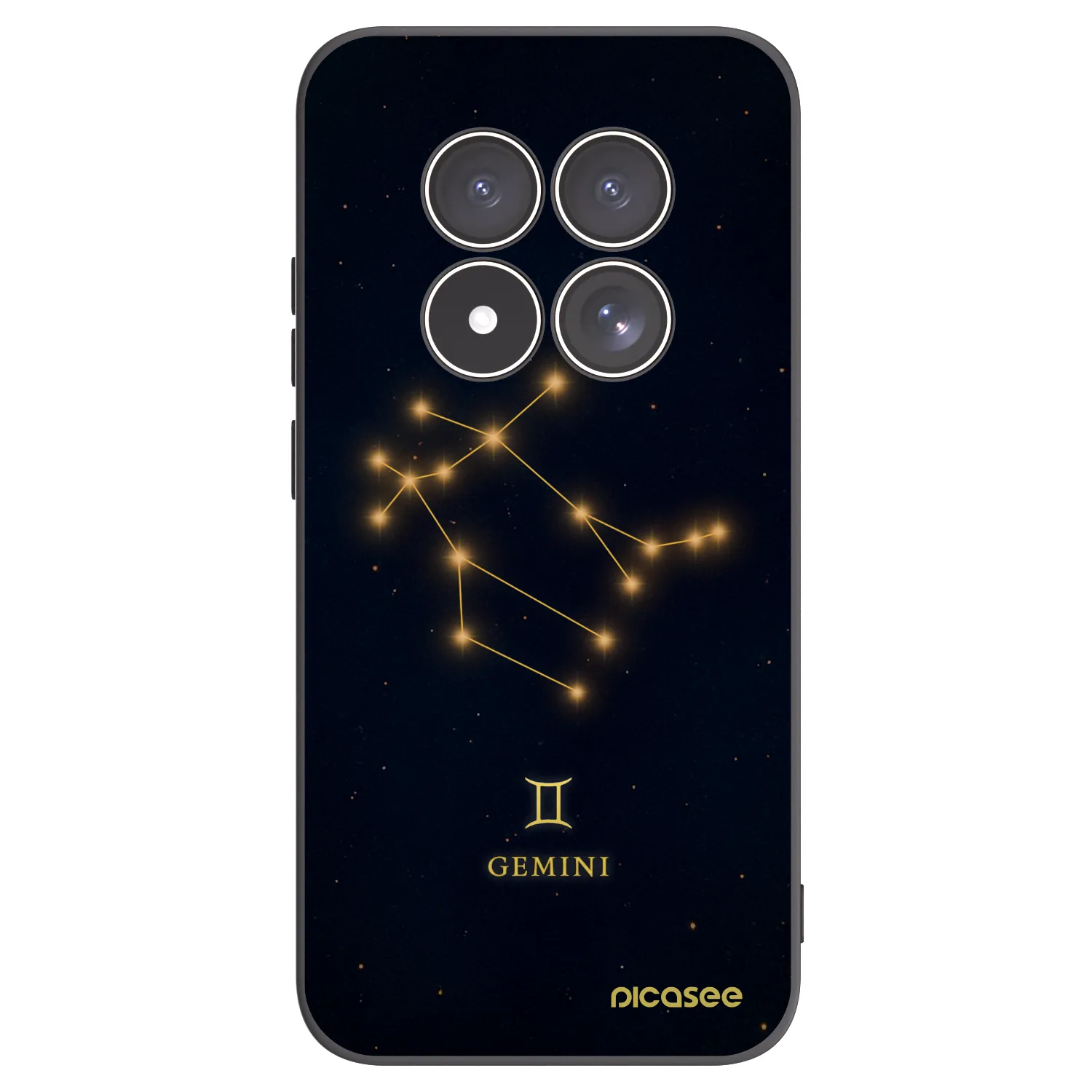 Picasee silikonový černý obal pro Xiaomi Redmi Note 15 Pro 5G - GEMINI