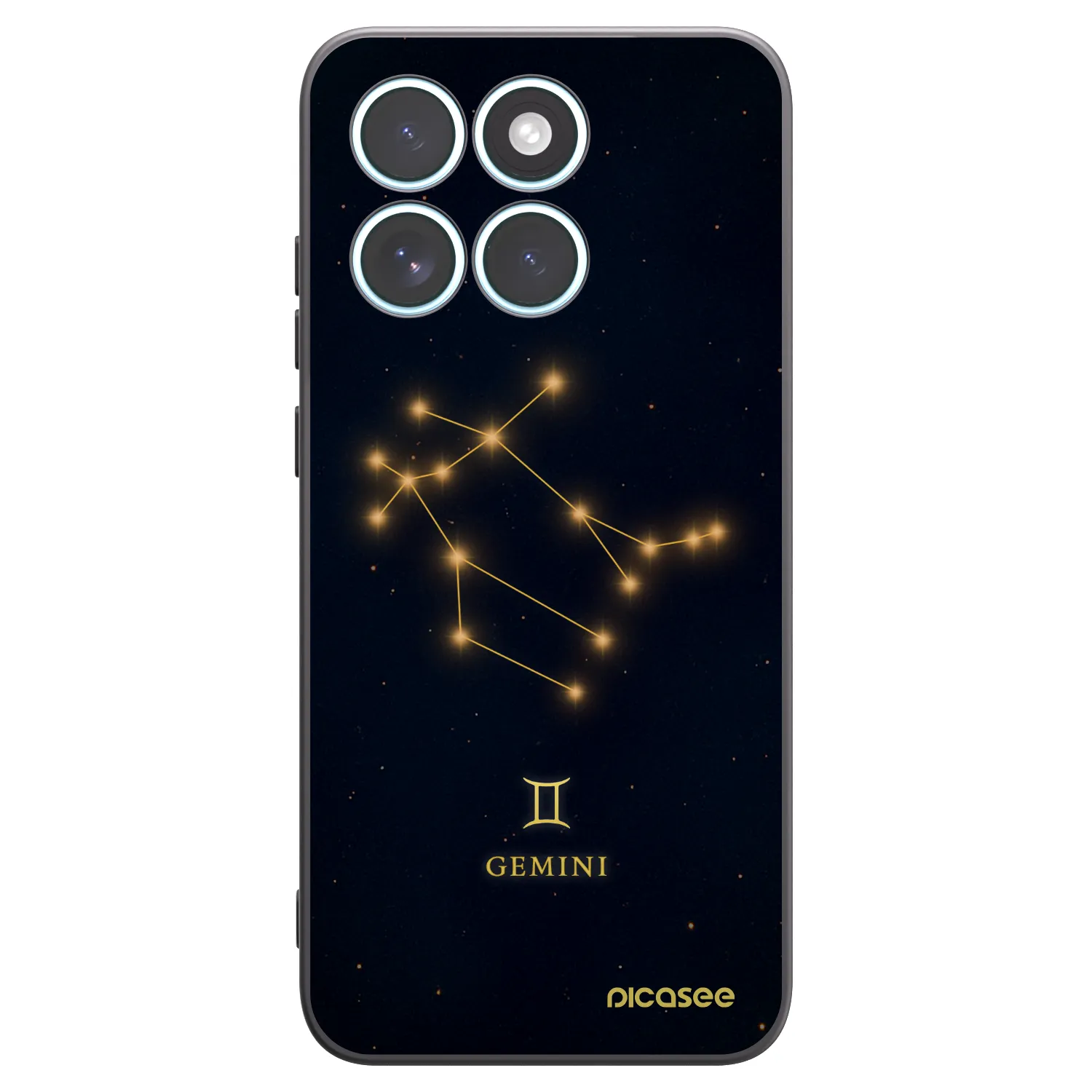 Picasee silikonový černý obal pro Motorola Edge 70 Fusion - GEMINI