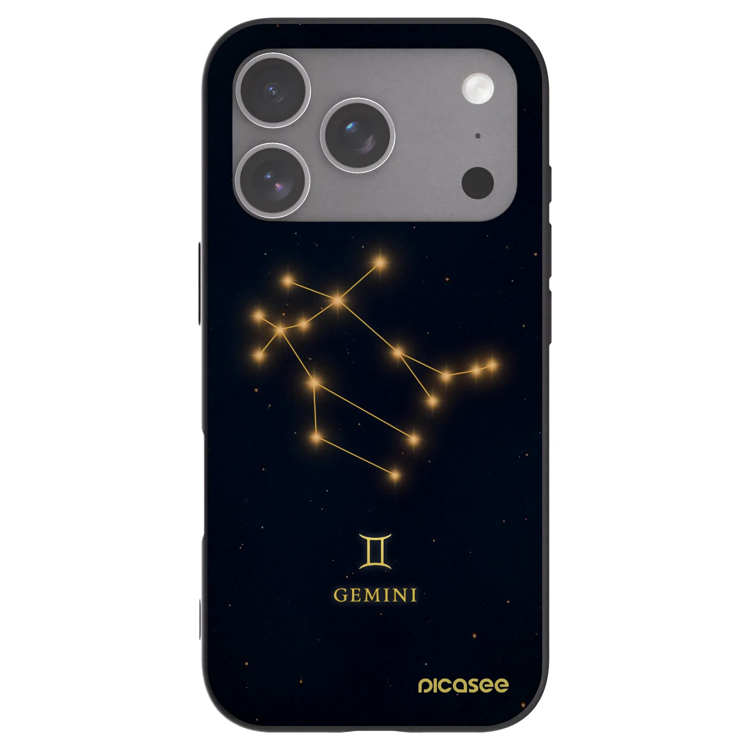 Picasee silikonový černý obal pro Apple iPhone 18 Pro - GEMINI