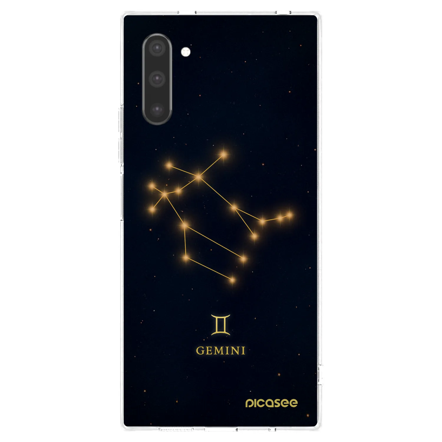 Picasee silikonový průhledný obal pro Samsung Galaxy Note 10 N970F - GEMINI