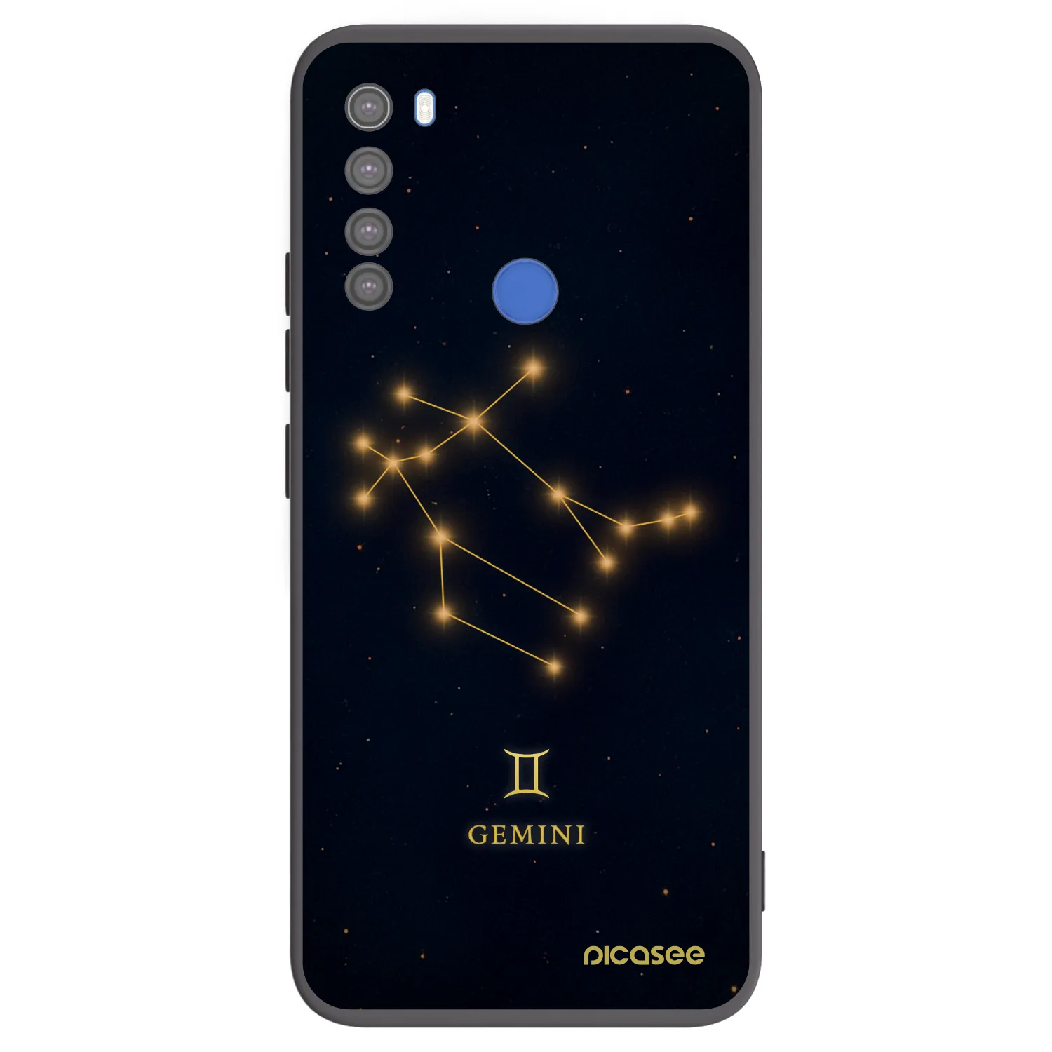 Picasee silikonový černý obal pro Xiaomi Redmi Note 8T - GEMINI