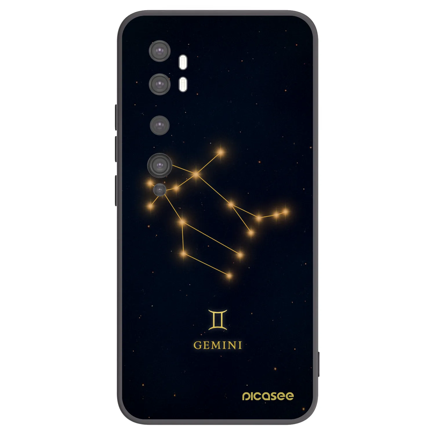 Picasee silikonový černý obal pro Xiaomi Mi Note 10 (Pro) - GEMINI