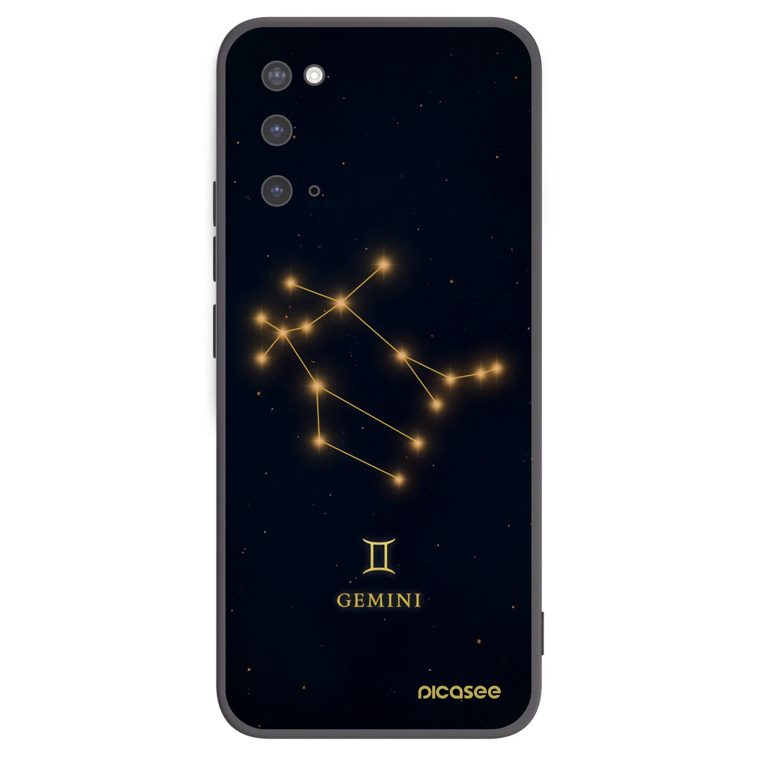 Picasee silikonový černý obal pro Samsung Galaxy S20 G980F - GEMINI