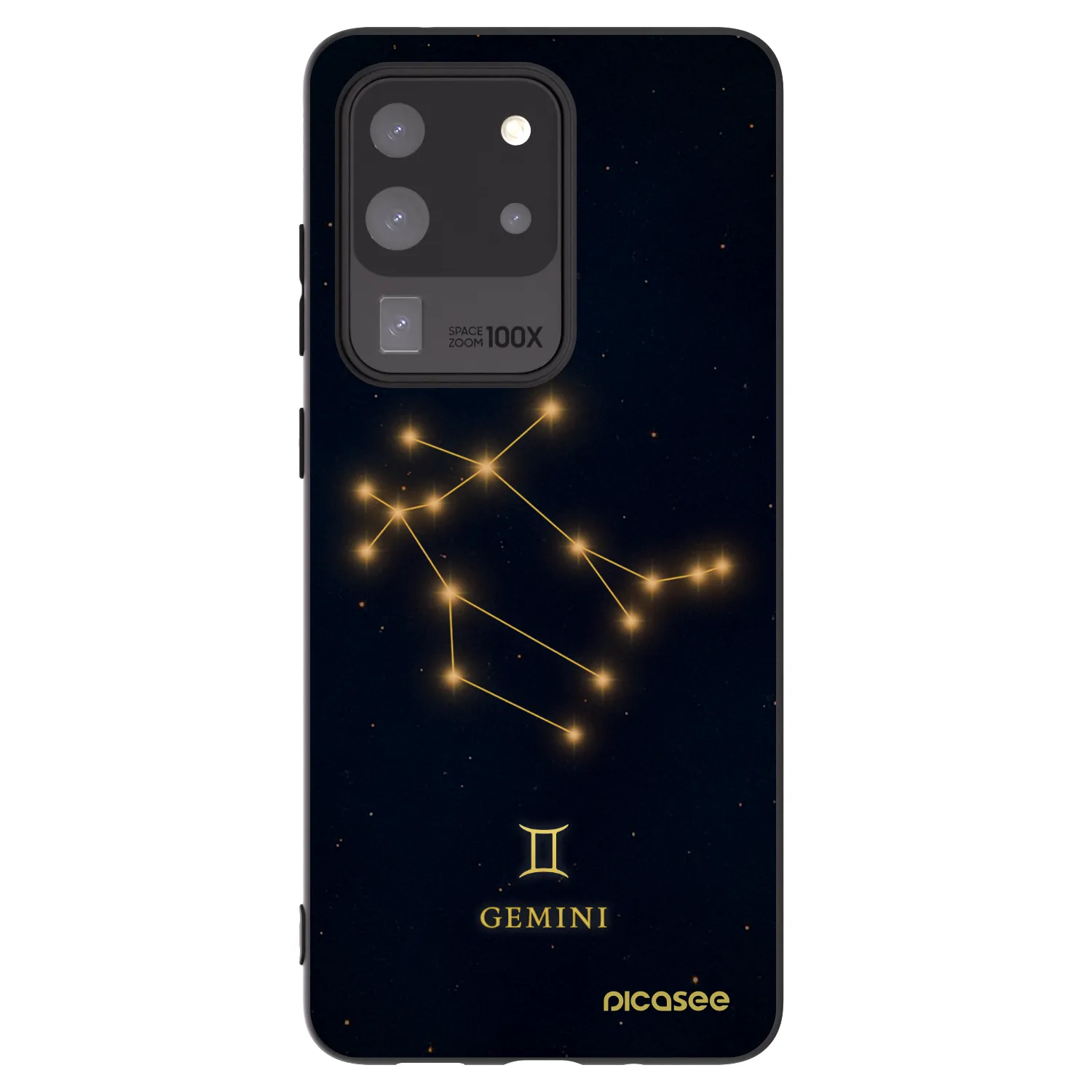 Picasee silikonový černý obal pro Samsung Galaxy S20 Ultra 5G G988F - GEMINI