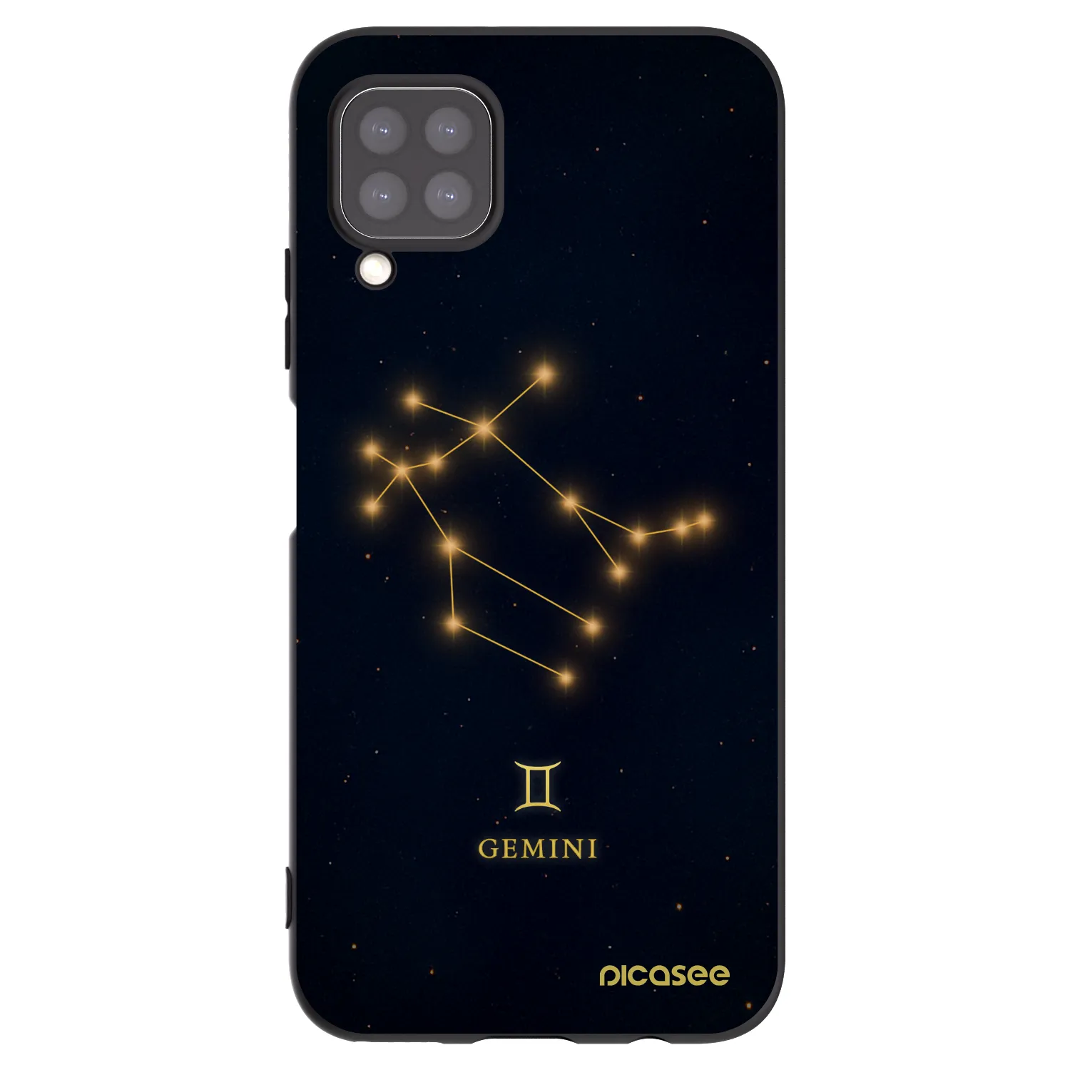 Picasee silikonový černý obal pro Huawei P40 Lite - GEMINI