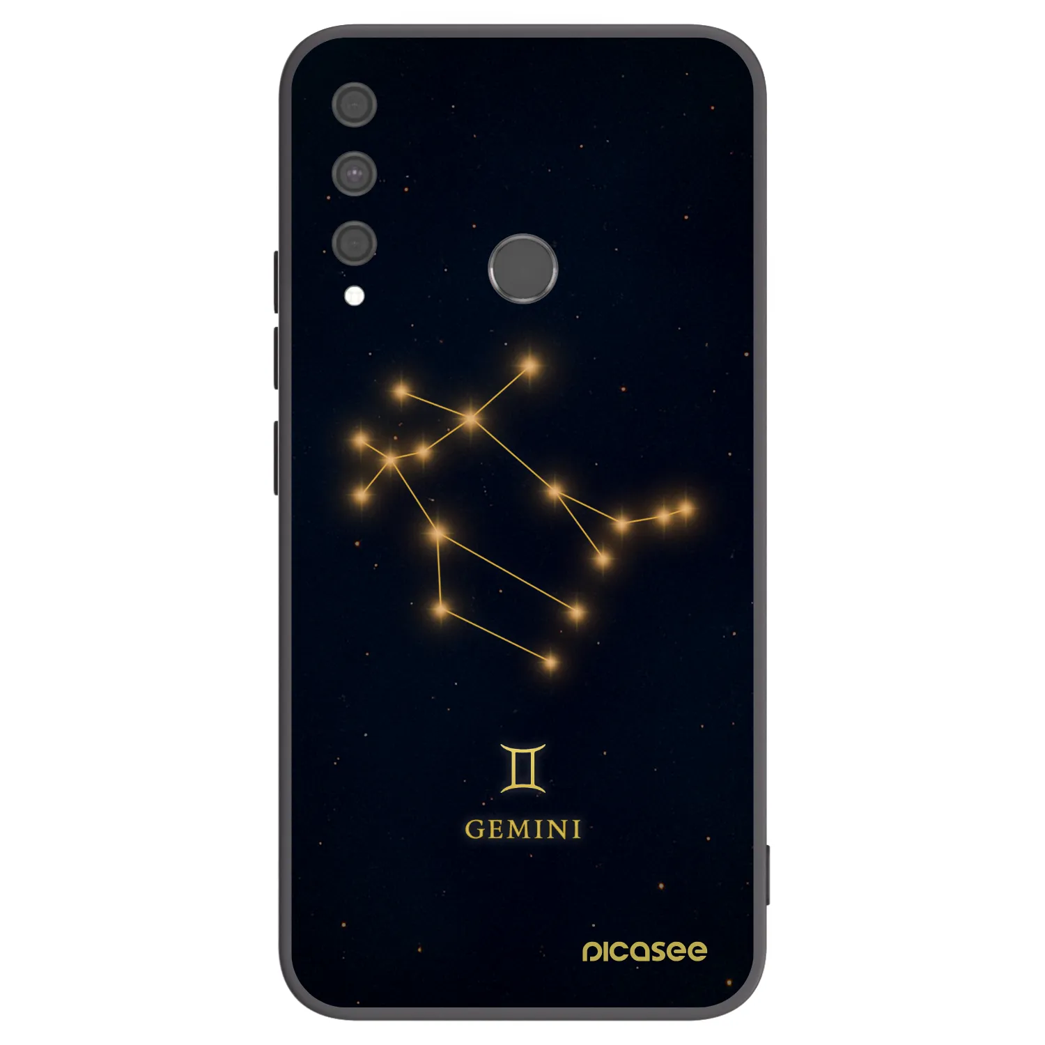 Picasee silikonový černý obal pro Huawei P40 Lite E - GEMINI