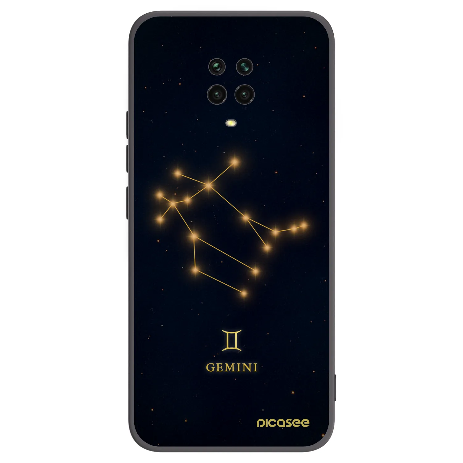 Picasee silikonový černý obal pro Xiaomi Redmi Note 9 Pro - GEMINI