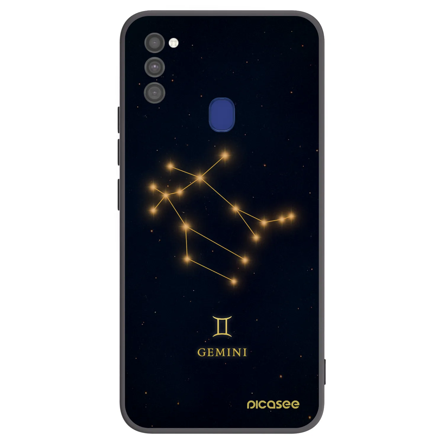 Picasee silikonový černý obal pro Samsung Galaxy M21 M215F - GEMINI