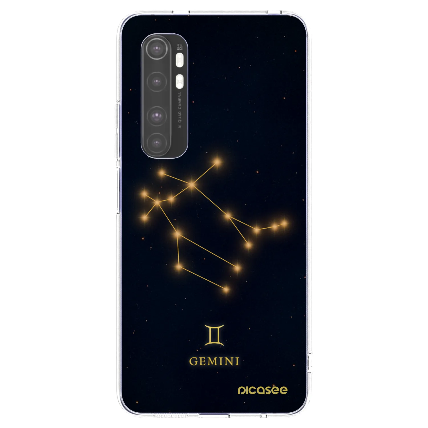 Picasee silikonový průhledný obal pro Xiaomi Mi Note 10 Lite - GEMINI