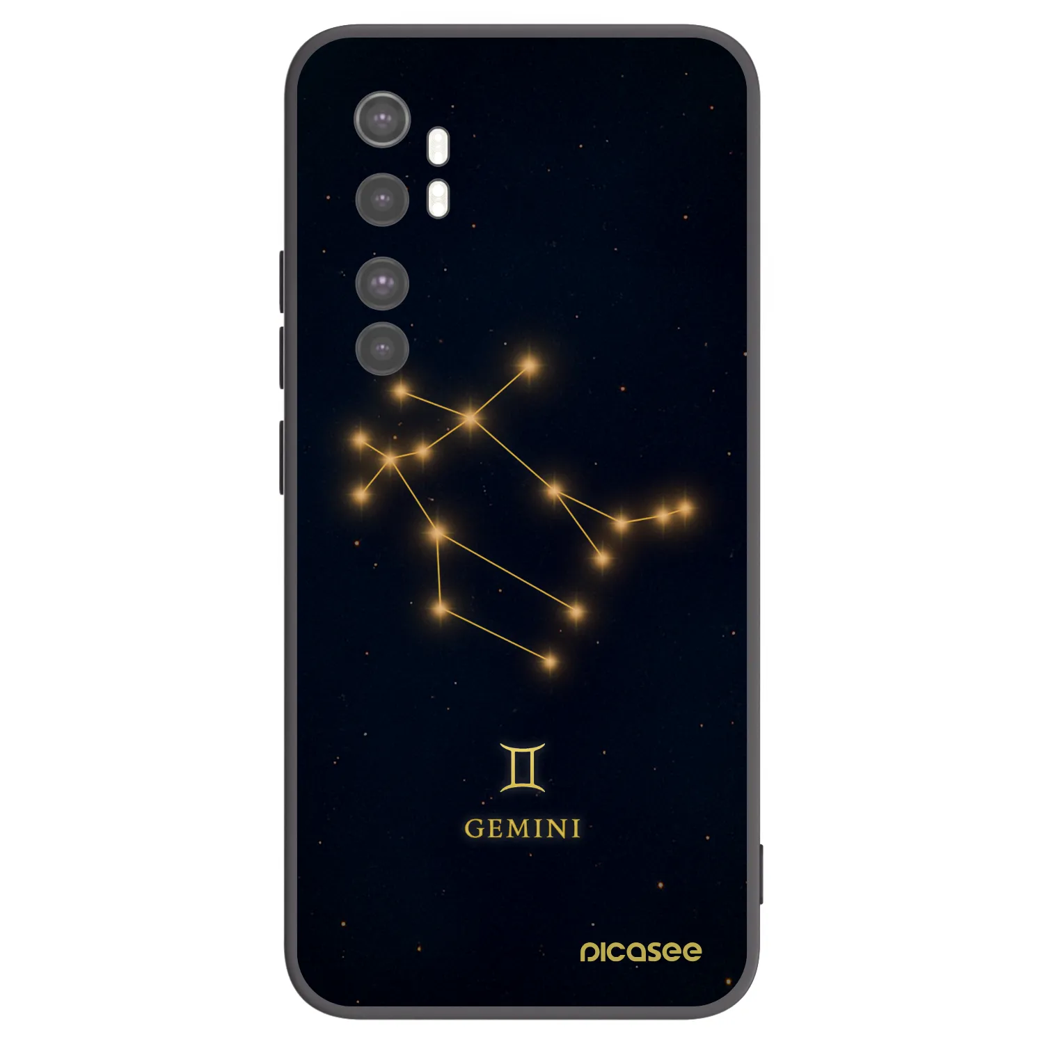 Picasee silikonový černý obal pro Xiaomi Mi Note 10 Lite - GEMINI
