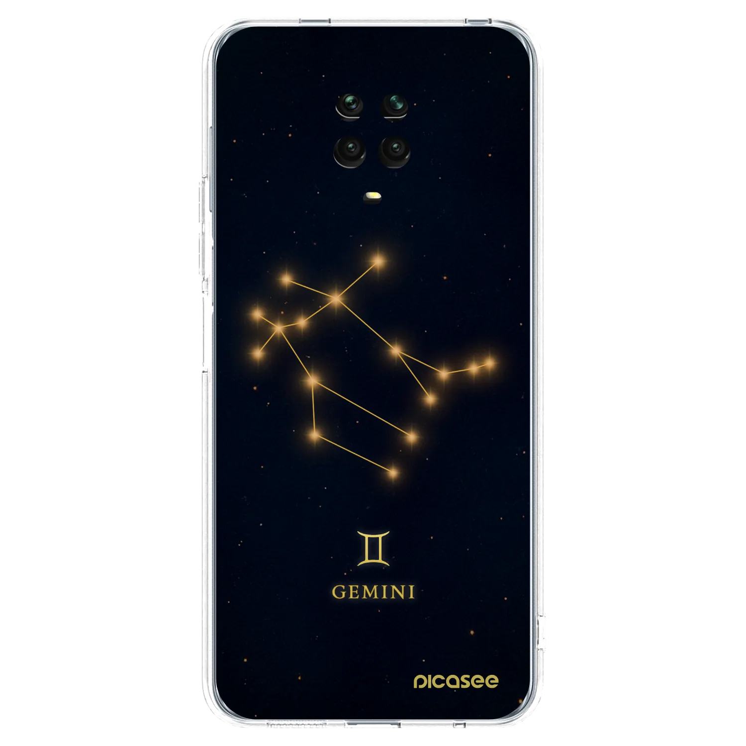 Picasee silikonový průhledný obal pro Xiaomi Redmi Note 9S - GEMINI